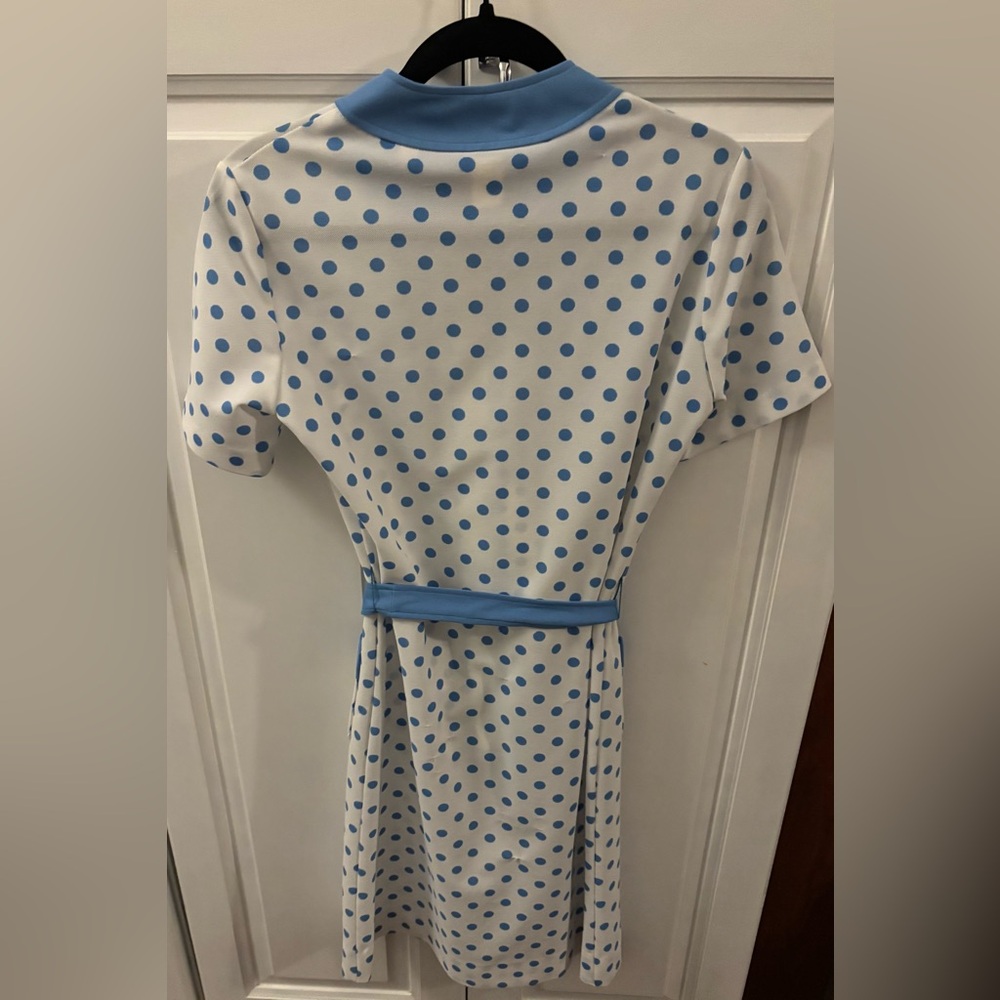 Vintage Bayard Blue Polka Dot Dress - Picture 4 of 6